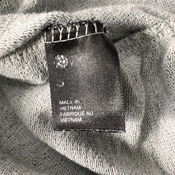 Zella Terry Dress Womens Small Gray Heather Waist Ties Sleeveless Ruched Mini - Picture 13 of 14